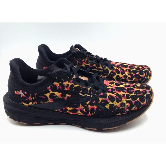 Brooks Launch GTS 9 Sneakers Wn Size 9 Leopard Print Running Walking Shoes Logo - Picture 1 of 12